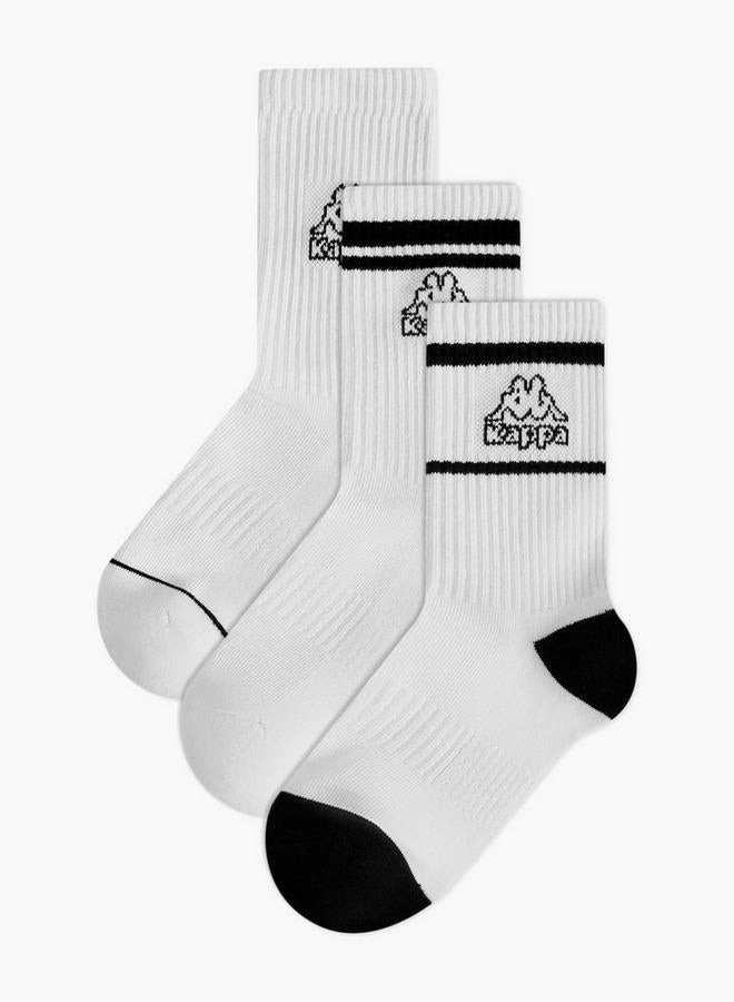 Kappa Pack Of 3 Crew Length Cotton Sports Socks - Image 1